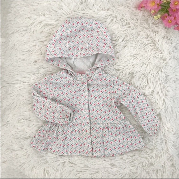 ❌Sold❌🌈 Carter’s Baby Girl Hoodie Shirt 🌈 - Picture 1 of 4